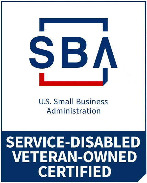 SBA Service-Disabled Veteran-Owned Certified badge